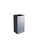 EDA Plastiques Pot carré GRAPHIT Gris anthracite 39,5 x 39,5 x 80 cm 13738 G.ANT SX1