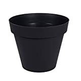 EDA Plastiques - Pot de Fleur - Pot de Fleur Toscane Ø80x66cm Rond - 170L - Gris Anthracite