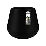 Elho 2055585 Pure Pot de Fleurs Cône Noir 45 x 45 x 36 cm