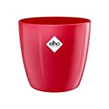 Elho 2103805 Brussels Diamond Pot Rond à Fleurs en Rouge 20 cm