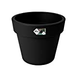 Elho Green Basics Top Planter 30 - Pot De Fleurs - Living Noir - Extérieur - Ø 29.6 x H ...