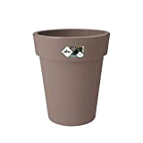 Elho Green Basics-Top Planter Pot de Fleur Taupe, 35 cm