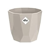 elho pot de fleurs - b.for rock 18cm gris chaud - 18 x 18.6 x 16.5 cm