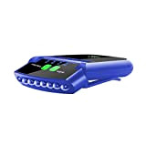 En plein air Lumineux USB Rechargeable Clip Sur Chapeau Capteur Rotatif Tête Lampe 6-Led (Blue)