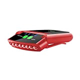 En plein air Lumineux USB Rechargeable Clip Sur Chapeau Capteur Rotatif Tête Lampe 6-Led (Red)