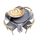 ENEN Impression 3D de Café Nappe Carrée Square Anti Tache en Polyester Lavable Table Cloth Protection et Décoration de Table ...