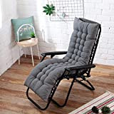 Eogrokerr Coussin de chaise longue doux pour mobilier d'extérieur - Coussin en coton antidérapant pour balancelle de jardin ou balancelle ...
