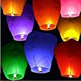 Erolling lanternes volantes chinoises colorées, assortis