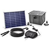 esotec 101080 Kit de filtration solaire pour bassin de qualité supérieure puissance 50 W débit 2500 l/h - Avec panneau ...