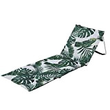 Estosa - Chaise longue de jardin, lit de plage, matelas de plage pliant, structure en aloumunie et polyester, poche de ...