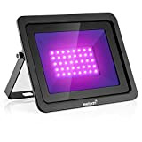 Everbeam 365nm 50W UV LED Black Light - Ampoules LED haute performance, étanches IP66 - éclairage ultraviolet pour aquarium, fêtes ...