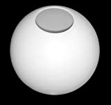 Extrumol Globe lumineux en polyéthylène avec entrée de 17 cm Blanc 40 cm de diamètre