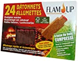 Flam'Up 0500 Allume-feu naturel Bois compresse 24 Bâtonnets