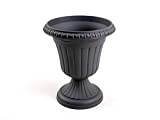 Formplastic Pot de fleurs décoratif Amphore Milano - Gris anthracite - Hauteur : 56 cm