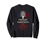 Français Des Racines Marocaines Arbre Vie Maroc Drapeau Sweatshirt