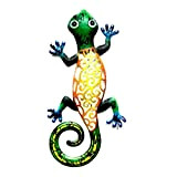 Frotox Métal Gecko Wall Art Decor,Iron Art Gecko Ornements, Metal Lizard,Gecko Decor pour Cour, Clôture, Jardin, Maison, Sculptures Murales Extérieures ...