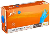 Gants Jet + Polyvalents en Vinyle, Non Poudrés, Jetables, Extra Solides - Boîte de 100 - Taille M