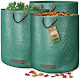 GardenGloss® 3X Sacs à Déchets de Jardin Avec Poignées - 272L Haute Capacité et Double Fond - Stable Aux UV ...