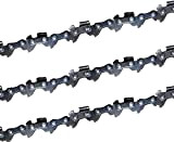 Gardexx Lot de 3 chaînes de tronçonneuse pour Ryobi RCS 36, 36 V, 30 cm