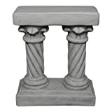 gartendekoparadies.de Magnifique piédestal sur Deux colonnes pour Statues ou jardinières en Pierre reconstituée, résistant au Gel