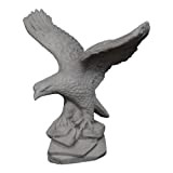gartendekoparadies.de Pierre Massive - Aigle Oiseau Aigle de Pierre en Pierre reconstituée, résistant au Gel (Gris)