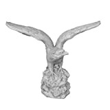 gartendekoparadies.de Statuette en pierre massive - Aigle - Visualisation gauche en pierre artificielle résistante au gel