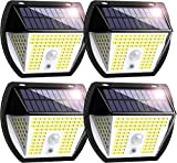 Gobikey 138 LEDs Lampe Solaire Exterieur【4 Pièces/3 Modes】 Lumiere Solaire Exterieur, 2000LM Eclairage Exterieur Solaire, 270°&IP65 Lampe Solaire Exterieur Detecteur ...