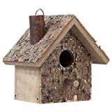 Goshyda Finch Birdhouse, Maison d'oiseau en Bois Suspendue en Plein air boîte de nid d'oiseau Sauvage étanche à l'humidité pour ...