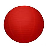 Grande Lanterne Japonaise Rouge, diam. 50 cm, Lampion Boule Papier, à Suspendre