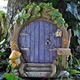 Grande porte de fée de la forêt pour Fairy Garden, violet, 17 cm