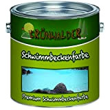Grünwalder Peinture de piscine de qualité supérieure - Couleur : bleu, blanc, vert, vert lac, gris, gris anthracite, gris clair, ...
