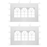 Guangyu Panneaux Latéraux pour Tonnelle Imperméable,3m x 2m Panneau Latéral Gazebo en Tissu Oxford 210D Panneau Latéral de Remplacement pour ...