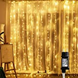 Guirlande Lumineuse Intérieure, 300 LEDs 3x3M Rideau Lumineux Noël, IP44 8 Modes Lumières de décoration Noël fiche d'alimentation, Fête, Le ...