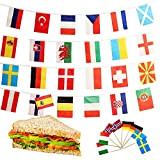 GUSTO Lot de 120 Cure-Dents au Drapeau Européen Europe Sandwichs Cicktails Appétissants Fêtes Restaurants Pubs Jeux Olympiques (120 Cure-Dents Drapeaux)