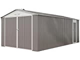 Habitat et Jardin - Garage métal Nevada avec Porte battante - 18,56 m²