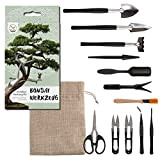 HappySeed Kit d'outils pour Bonsai 13 pièces avec Sac de Rangement Pratique - Mini Outils de Jardinage pour Les Plantes ...