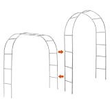 Heyfurni Arche de jardin - Pergola de jardin - Pour intérieur et extérieur - 2,1 m de haut x 1,2 ...