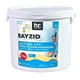 Höfer Chemie BAYZID 5 en 1- Pastilles de Chlore Multifonction de 20 g- 4 x 5kg - pour la Piscine ...
