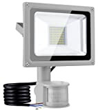 Honganrunli 30W Projecteur LED avec Détecteur de Mouvement, LEDs Spot LED Extérieur avec Détecteur IP67 Etanche, Projecteur LED Eclairage Exterieur ...