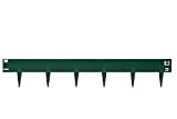 HORNVAL Bordure de Gazon avec épines en tôle d'acier revêtue - 100 x 17,5 cm - Lot de 15 pièces ...