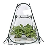 Hydrogarden Mini Serre Pop Up - Petite Tente d'hivernage pour Plantes - Pot de Fleurs - Mini Serre - Protection ...