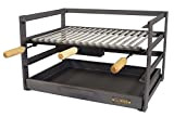 IMEX El Zorro 71478.0 tiroir Barbecue avec grille, noir, 57 x 41 x 35 cm