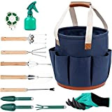 INNO STAGE Ensemble d'outils de jardinage et sac fourre-tout avec 12 outils de jardin, meilleur cadeau de jardin, kit d'outils ...