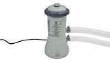 Intex Pompe filtrante à cartouche transparente Krystal - Système de filtration à cartouche de piscine - Gris - 900 L/H
