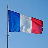 JackRuler Drapeau National de la France avec 2 Oeillets Métalliques, Drapeau Belge, 100% Polyester, 150 X 90 CM, pour Championnats ...