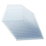 Jago® Lot de 15 Plaques en Polycarbonate - à Double Paroi, Épaisseur 4 mm, 121 x 60.5 cm, 11 m², ...