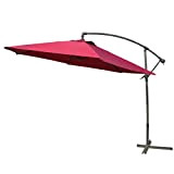 Jago parasol parasol ø3m kurbelschirm abat jour bordeaux