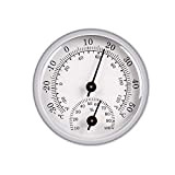 JeoPoom Hygromètre Thermomètre, Capteur D'Humidité Moniteur Détecteur Mesures, Thermomètre Analogique Utilisé Dans un Environnement Humide de Terrasse Intérieure/Extérieure