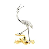 jojofuny Metal Crane Birds Statue de Grue en Fer Statues de Grue Miniature Statue de Grue de Jardin Statues de ...