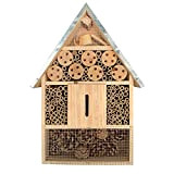 KH Hôtel à insectes XL naturel en bois pour abeilles, abeilles sauvages, coccinelles, papillons, bourdons insectes volants, rucher – Prêt ...
